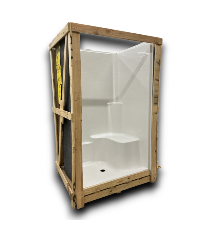 54788 Blaine One Piece Shower Kit Center Drain With Integrated Seat