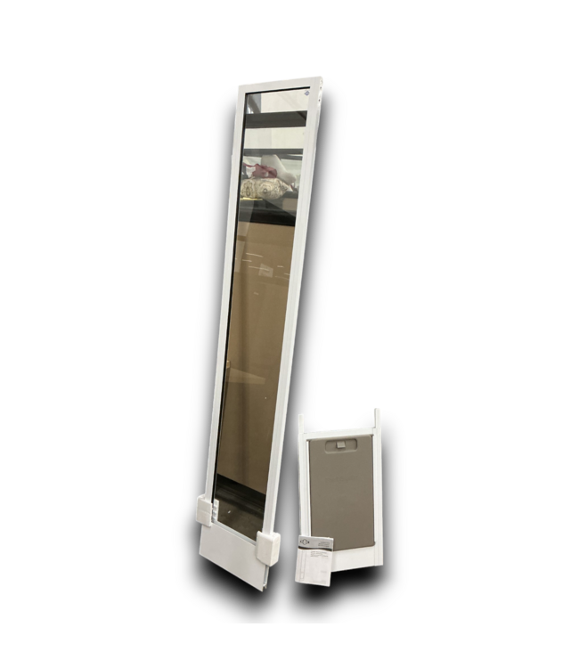 54797 White Aluminum Large Pet Door For Sliding Doors