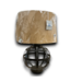 54799 Orb Cage Table Lamp With Burlap Shade