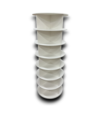 54805 White Rotating Lazy Susan Organizer Tower