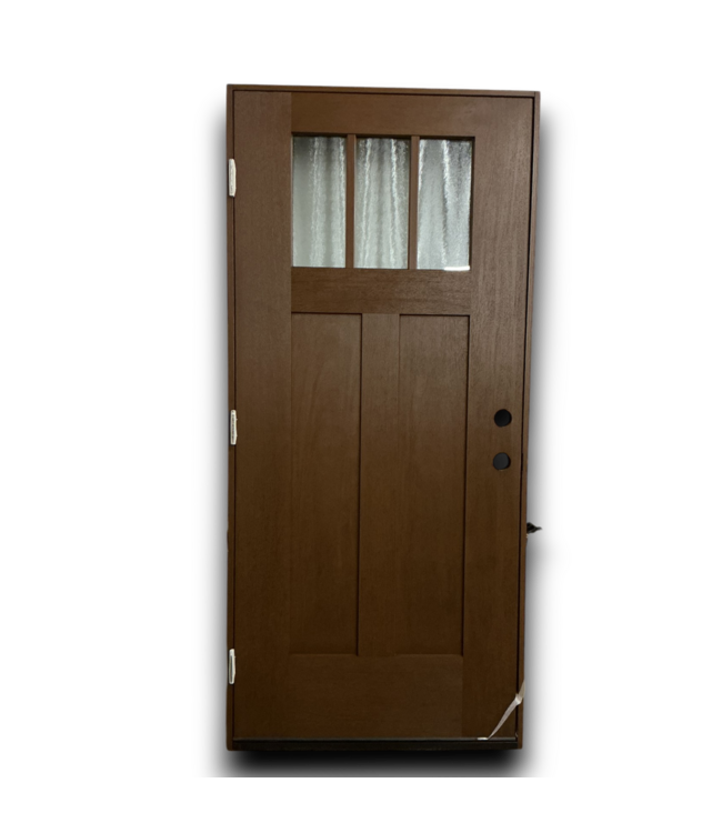 54812 36 X 80 Prehung Brown Craftsman Exterior Door