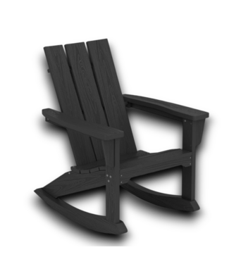 54817 Black Adirondack Rocking Chair