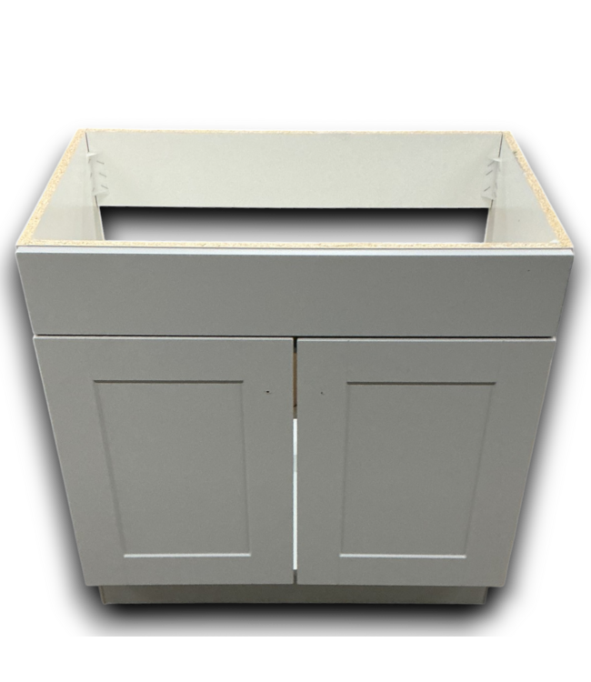 Bud's Warehouse 54824 Cloud Grey Bathroom Vanity Base 30"