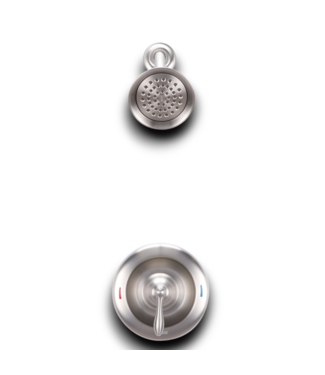 Bud's Warehouse 54830 Brushed Nickel Round Shower Faucet