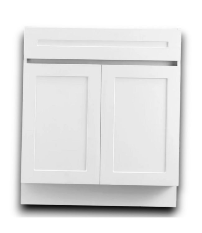 Bud's Warehouse 54841 Ready To Assemble White Sink Base 36"