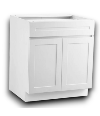 Bud's Warehouse 54841 Ready To Assemble White Sink Base 36"