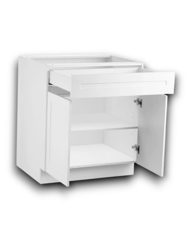 Bud's Warehouse 54841 Ready To Assemble White Sink Base 36"