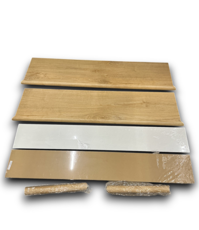 54843 Staircraft Burges Vinyl Bullnose Tread And Riser Kit 2 Pack Of 8 Boxes