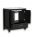 Bud's Warehouse 54851 Eclipse 30" Black Ready To Assemble Bathroom Vanity With Acrylic Top