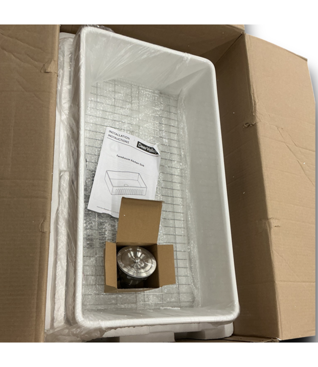 Bud's Warehouse 54850 33 X 18 Farmhouse Apron Front Kitchen Sink