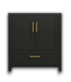 Bud's Warehouse 54851 Eclipse 30" Black Ready To Assemble Bathroom Vanity With Acrylic Top