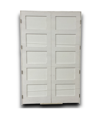 Bud's Warehouse 54852 60 X 94 White Prehung 5 Panel French Door