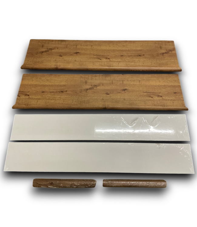 Bud's Warehouse 54860 Staircraft Homan Vinyl Bullnose Stair Tread 2 Pack - 8 Boxes