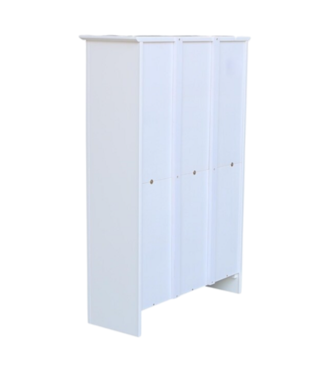 Bud's Warehouse 54884 White Wood Bookcase Painted 32"w
