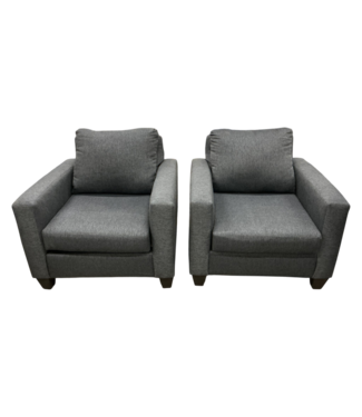 Bud's Warehouse 54887 Graphite Gray Chairs Set Of 2