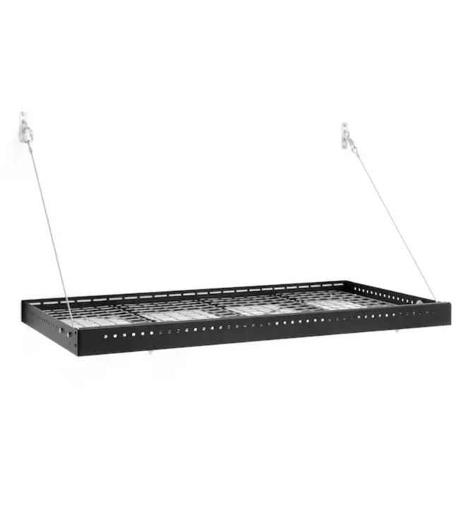 54890 Black Steel Rectangular Shelf Kit 48"l