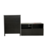 Bud's Warehouse 54889 Ebony Drawer Chest & Tv Stand Set Of 2 Pcs.