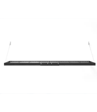 Bud's Warehouse 54892 Black Steel Rectangular Shelf Kit 96"l