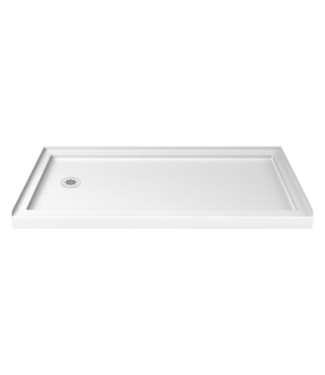 Bud's Warehouse 54893 Slimline White Rectangle Shower Base 42 X 60