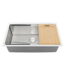 Bud's Warehouse 54898 Renaro Undermount Stainless Steel Workstation Kitchen Sink