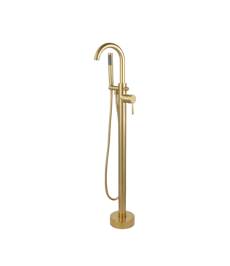 Bud's Warehouse 54901 Single Handle Freestanding Brushed Gold With Hand Shower