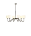 54902 Matte Black 6-light Chandelier