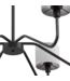 54902 Matte Black 6-light Chandelier