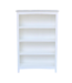 Bud's Warehouse 54884 White Wood Bookcase Painted 32"w