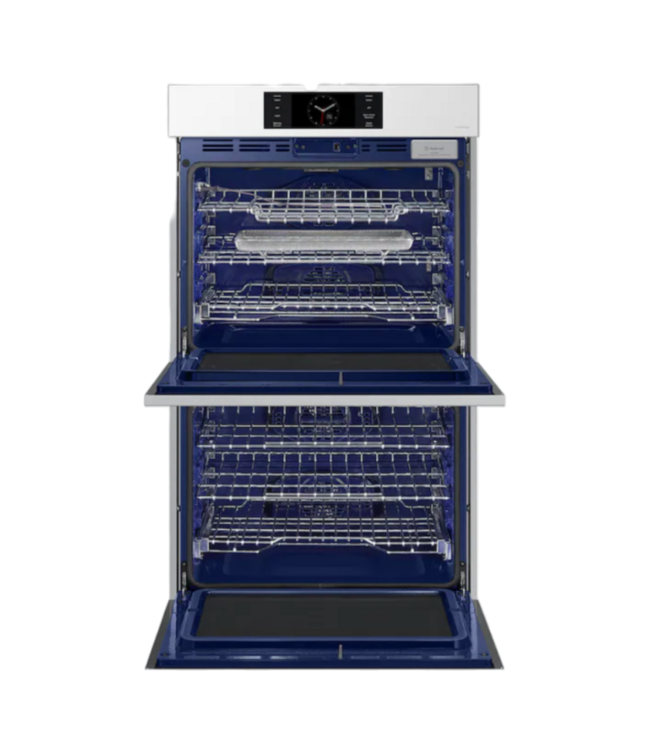 Bud's Warehouse 54877 Bespoke 30" Double Electric Wall Oven With Air Fry White Glass