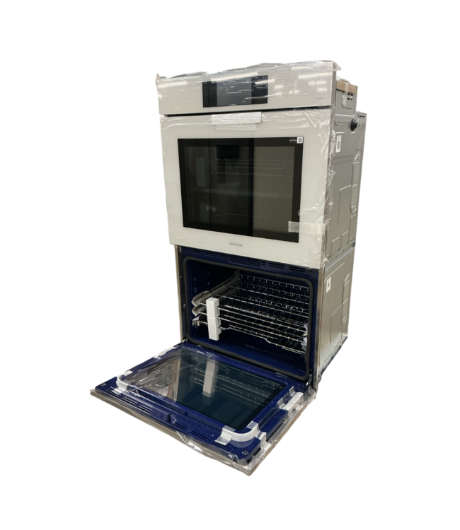 Bud's Warehouse 54877 Bespoke 30" Double Electric Wall Oven With Air Fry White Glass