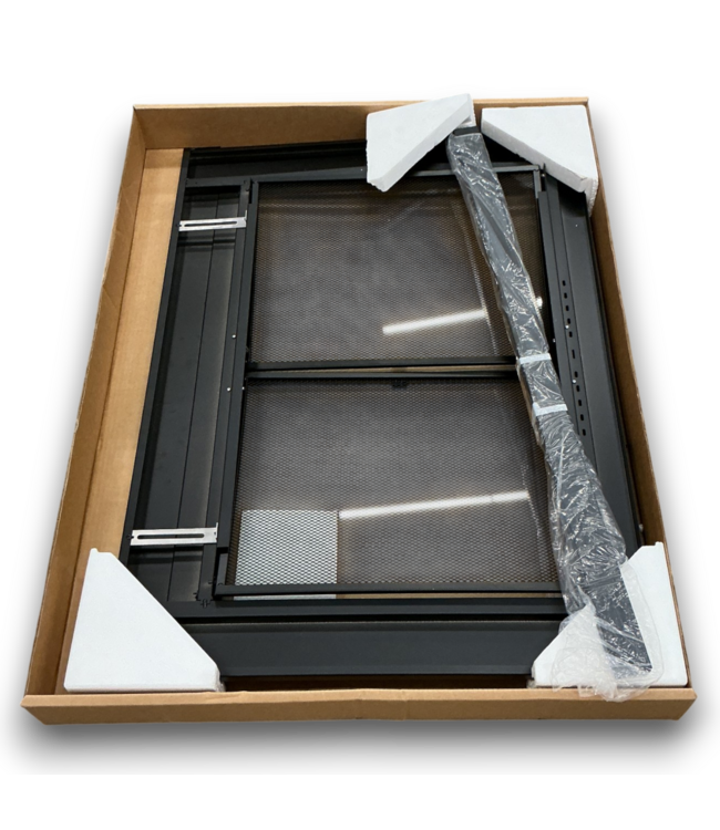 Bud's Warehouse 54905 Pleasant Hearth Alpine Black Cabinet Style Fireplace Doors