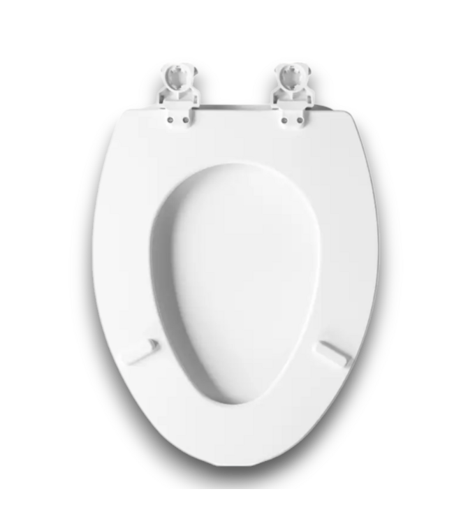 54906 Cotton White Elongated Toilet Seat