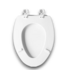 Bud's Warehouse 54906 Cotton White Elongated Toilet Seat