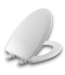 54906 Cotton White Elongated Toilet Seat