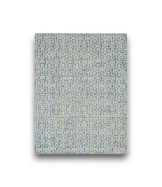 Bud's Warehouse 54916 7 X 10 Blue And White Mirrored Paths Area Rug