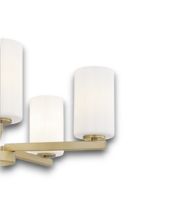 Bud's Warehouse 54918 Brushed Gold 5-light Chandelier