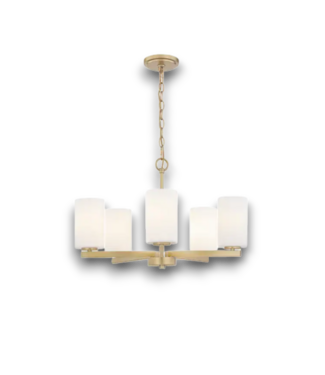 Bud's Warehouse 54918 Brushed Gold 5-light Chandelier