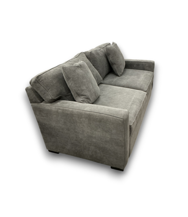 Bud's Warehouse 54921 Stone Gray Plush Couch