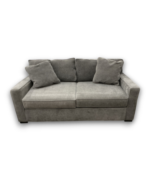 Bud's Warehouse 54921 Stone Gray Plush Couch