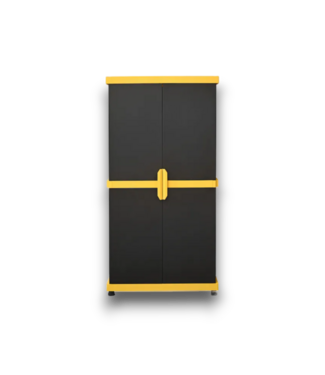 Bud's Warehouse 54923 Black & Yellow Plastic Garage Cabinet