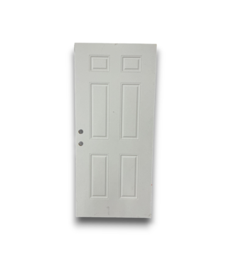 Bud's Warehouse 54926 36 X 80 White Exterior 6 Panel Door Slab