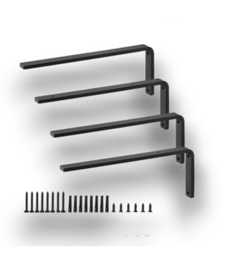 Bud's Warehouse 54948 Heavy Duty Floating Shelf Brackets 8-pcs