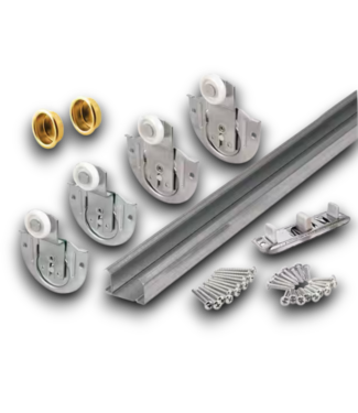 Bud's Warehouse 54950 4 Ft Sliding Bypass Closet Door Hardware Kit