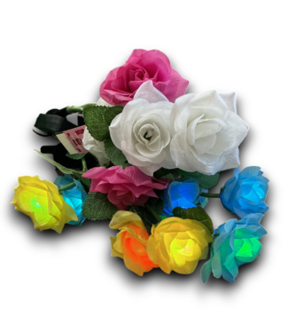 Bud's Warehouse 54951 Solar Rose Flower Lights