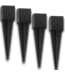 Bud's Warehouse 54954 Black Fence Post Anchor Ground Spike 4-pk