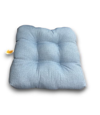 Bud's Warehouse 54966 21” X 21” Light Blue Tufted Seat Cushion