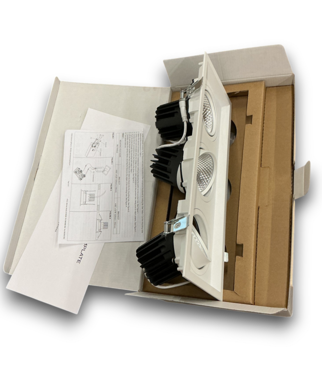 54974 Triple Recessed Led Downlight — 5-cct
