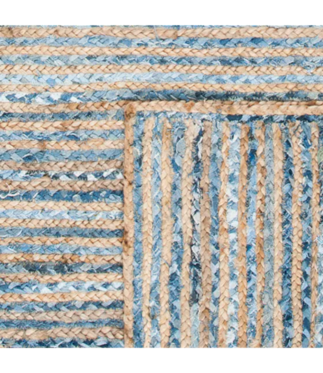 Bud's Warehouse 54975 Cape Cod 250 Natural/blue Bohemian Large Rectangle Rug