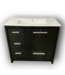Bud's Warehouse 54986 Virage 36" Black Oak Freestanding Bathroom Vanity With Top