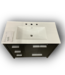 Bud's Warehouse 54986 Virage 36" Black Oak Freestanding Bathroom Vanity With Top